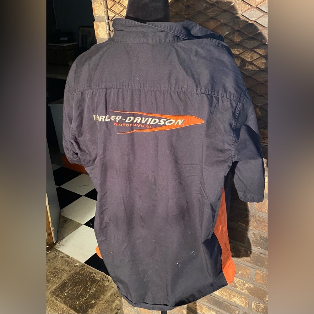 Vintage Harley Davidson Button Up Shirt Large - Picture 2 of 3